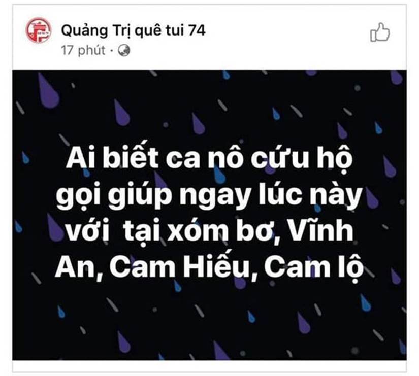 Lũ dâng cao, người dân Quảng Trị lên mạng cầu cứu: Nhà em đang vịn cửa sổ. Cứu em với-9