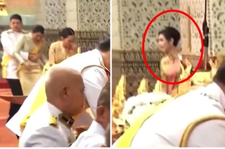 Hoàng tử Thái Lan gây chú ý khi nhấc bổng chị gái trong lễ tưởng niệm cố vương, đặc biệt là thái độ của Hoàng quý phi khi chứng kiến sự việc