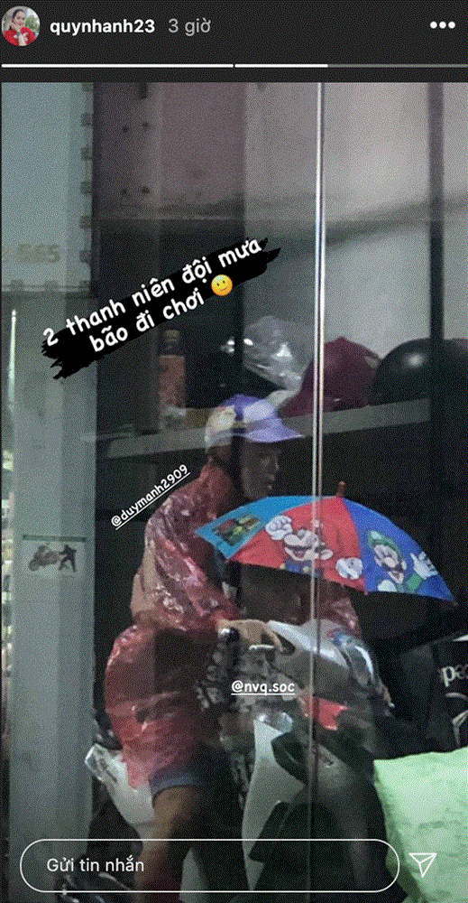 Quỳnh Anh kể bé Ú bị nhận nhầm là con gái khi đi tiêm phòng, tố Duy Mạnh đội mưa bão đi chơi-2