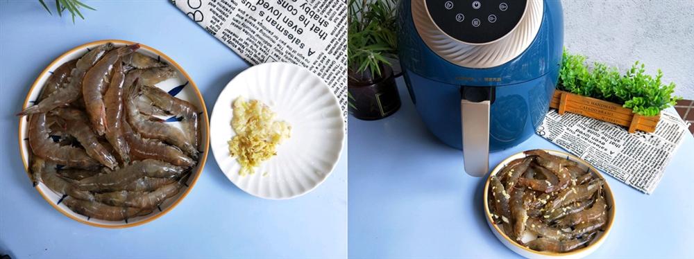 Dùng nồi chiên không dầu làm tôm chiên muối tiêu thơm phức cực ngon-1