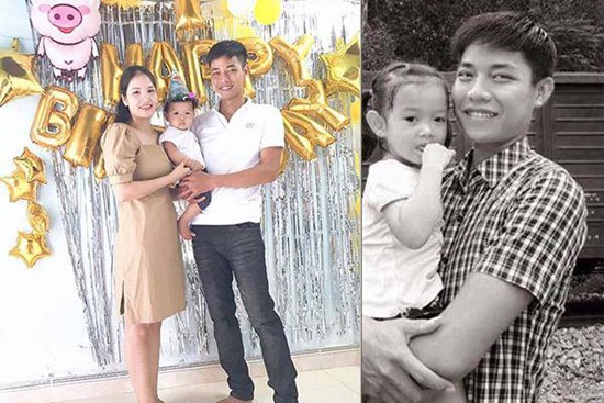 Nhói lòng hình ảnh hạnh phúc bên gia đình của Thượng úy Công an trước khi hy sinh