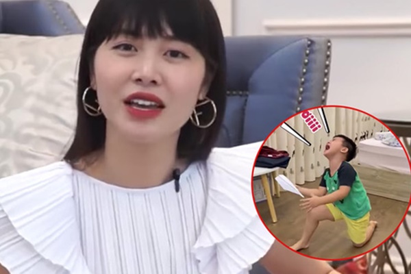 Cưng chiều con hết mực nhưng MC Phan Anh lại&nbsp;đóng vai ác trong nhà, phải dùng đến đòi roi để dạy dỗ con-9