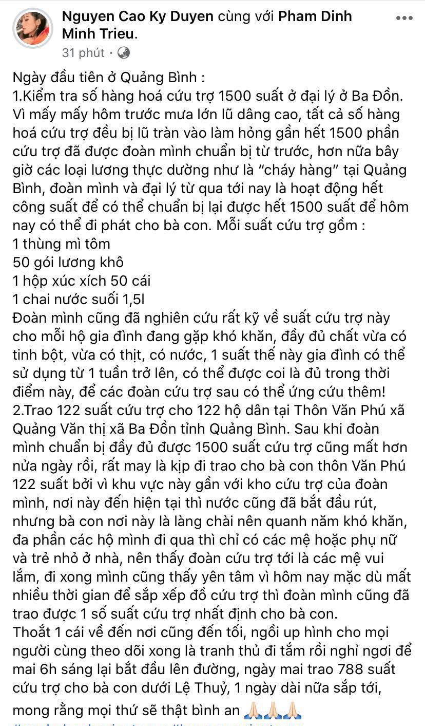 1500 suất hàng Hoa hậu Kỳ Duyên - Minh Triệu mang đi cứu trợ miền Trung bị nước tràn vào làm hỏng gần hết-1