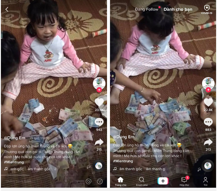 Bé gái khóc ròng vì bị bố đập lợn đất đi ủng hộ miền Trung, ai cũng tưởng cô bé tiếc tiền cho đến khi em cất tiếng nói-1