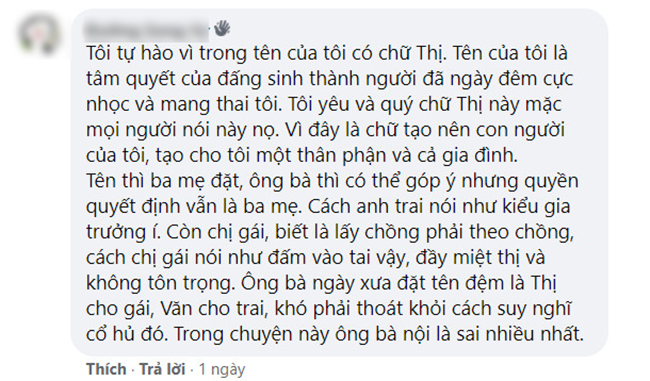 Vợ chồng cãi nhau vì đặt tên con có chữ Thị-8
