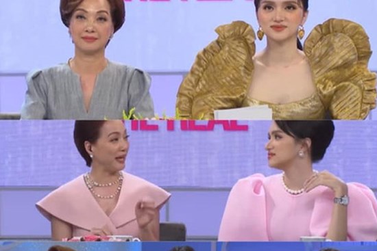 Netizen tranh cãi tố Hương Giang liên tục mặc lố trên sóng truyền hình, chiếm luôn spotlight của Hari Won và tiền bối