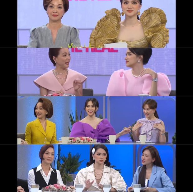 Netizen tranh cãi tố Hương Giang liên tục mặc lố trên sóng truyền hình, chiếm luôn spotlight của Hari Won và tiền bối-1