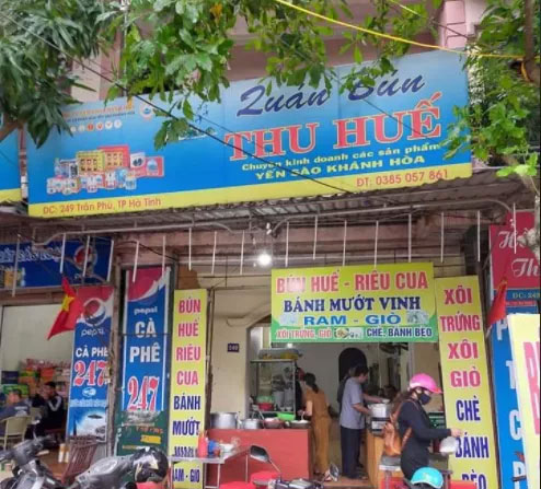 Quán bún bị phản ánh chặt chém đoàn làm từ thiện ở Hà Tĩnh-1