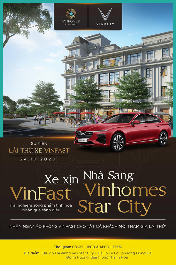 Cơ hội lướt xe xịn, dạo phố sang ở Vinhomes Star City Thanh Hóa-1