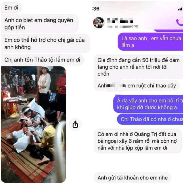 Giả danh người thân kêu gọi ủng hộ người phụ nữ mất chồng ở Rào Trăng 3-2