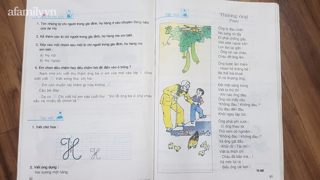Hoang mang với phiên bản mới của bài thơ Thương ông trong sách tiếng Việt lớp 2: Vần điệu trúc trắc, khó nhớ, nội dung xa lạ?-1