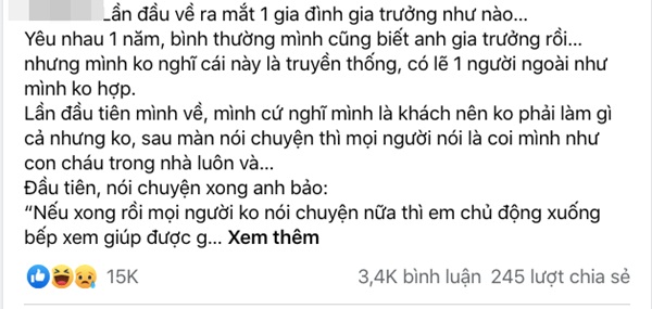 Về ra mắt nhà bạn trai, cô gái bị chính anh người yêu sai vặt như con và màn đáp trả khiến anh ta trở tay không kịp nhưng vẫn gây nên tranh cãi-2
