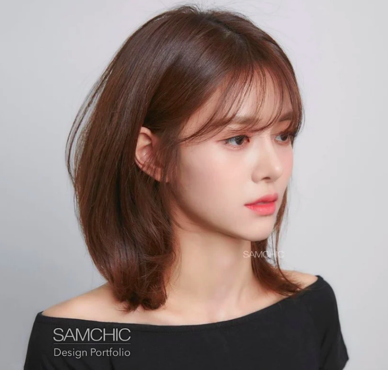 Kiểu tóc mái dành cho những nàng có lông mày thưa thớt, ngắn một mẩu-5