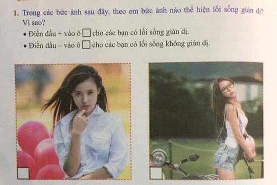 Hình ảnh của Midu minh họa cho bài tập về