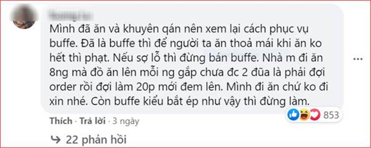 Nhà hàng buffet ở Đà Nẵng bị dân mạng tấn công sau loạt lùm xùm phạt khách 200k vì để thừa 2.9 lạng rau-4