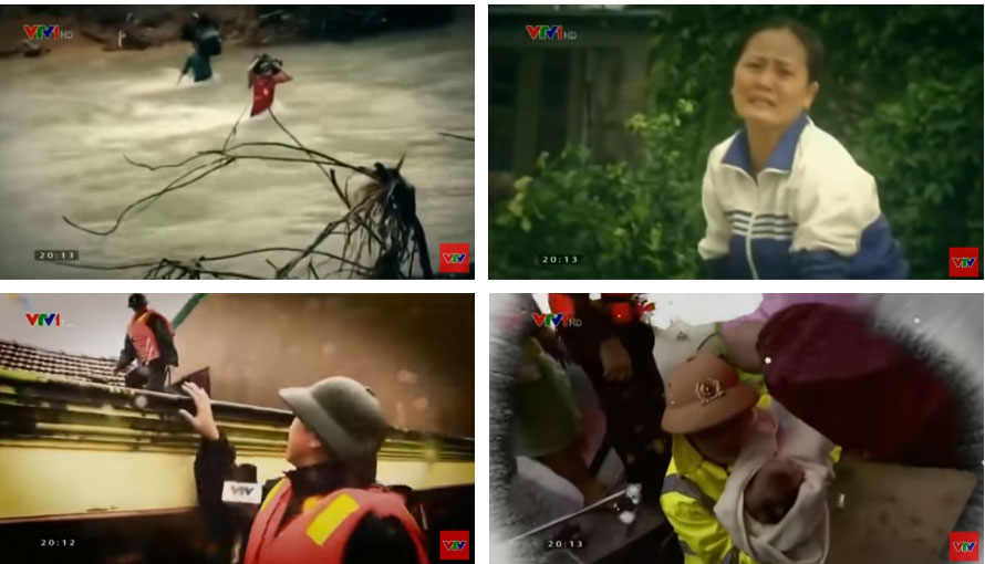 Nam MC VTV nghẹn ngào không thốt nên lời ngay trên sóng khi dẫn chương trình Thời sự trực tiếp về mưa lũ miền Trung-2