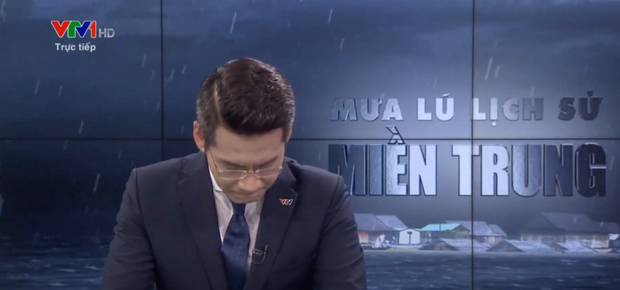 BTV bật khóc khi đang dẫn trực tiếp về lũ lụt miền Trung trên VTV là ai?-1