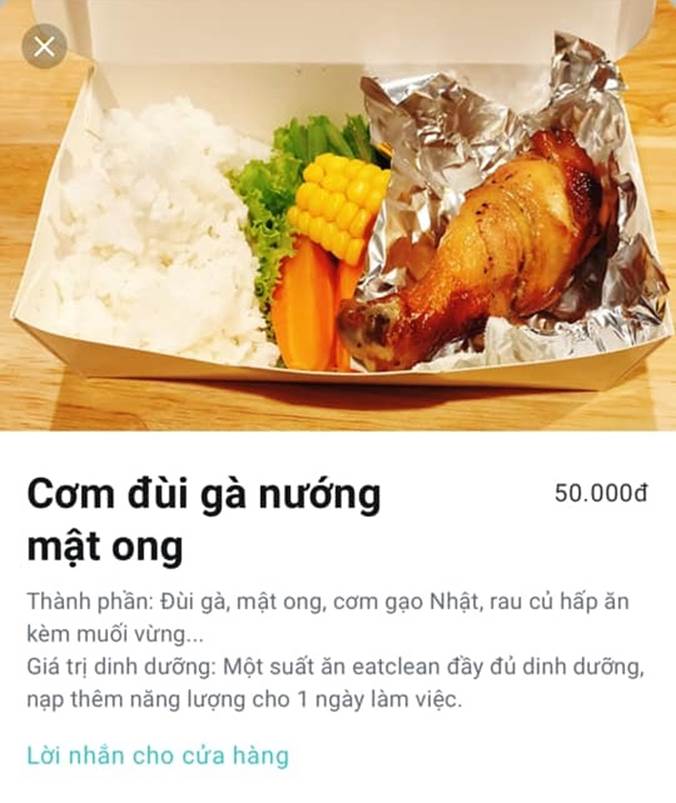 Đặt mua cơm gà nướng mật ong hấp dẫn, cô gái trẻ sầu hết cả lòng khi nhận về chiếc đùi gà đen nhẻm, cong queo-1