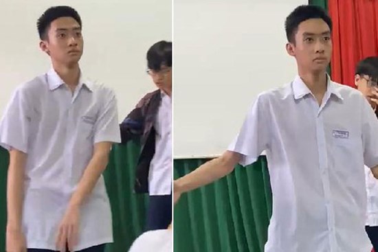 Chỉ là biểu diễn văn nghệ ở trường nhưng nam sinh lại gây sốt vì biểu cảm 'khó ở' từ đầu đến cuối, đố ai xem mà nhịn được cười