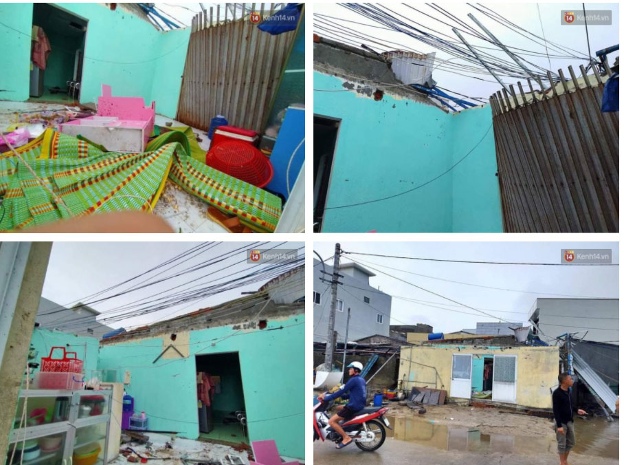 Những hình ảnh đầu tiên tại đảo Lý Sơn khi bão số 9 đi qua: Mọi thứ đều tan hoang, người dân thất thần bên đống đổ nát-1