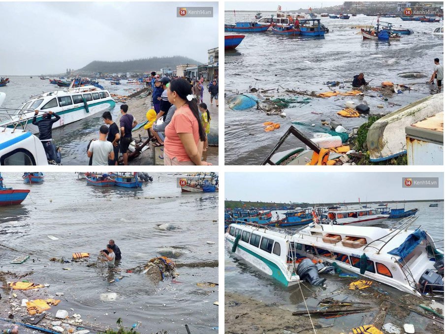 Những hình ảnh đầu tiên tại đảo Lý Sơn khi bão số 9 đi qua: Mọi thứ đều tan hoang, người dân thất thần bên đống đổ nát-4
