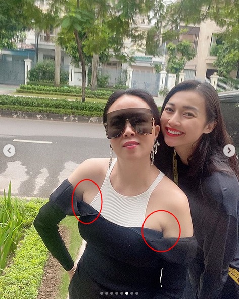 Lằn mỡ nách lù lù, Phượng Chanel vẫn đu trend diện áo khoét vai-2