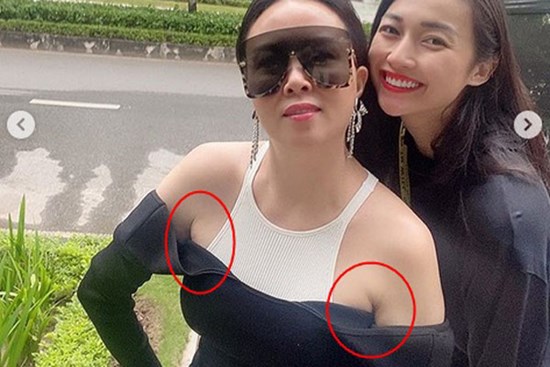 Lằn mỡ nách lù lù, Phượng Chanel vẫn đu trend diện áo khoét vai