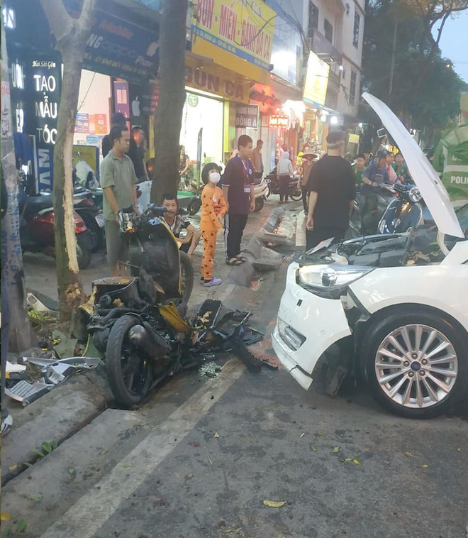 Ô tô tông chiến sĩ công an trọng thương do tài xế đạp nhầm chân phanh thành chân ga-4