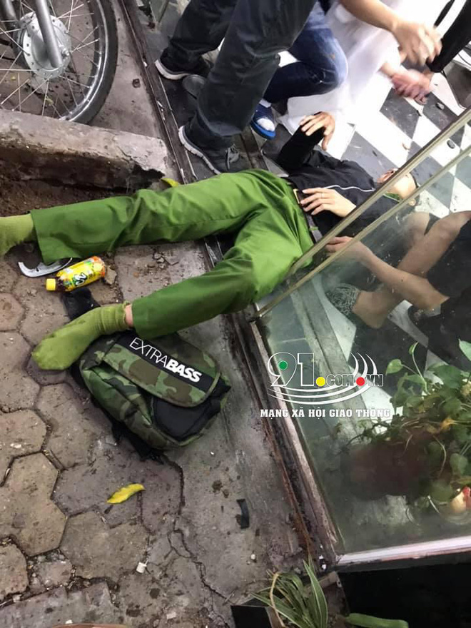 Ô tô tông chiến sĩ công an trọng thương do tài xế đạp nhầm chân phanh thành chân ga-5