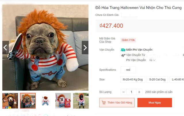 Chủ nhân rút hầu bao, chi đậm sắm đồ Halloween cho thú cưng-4