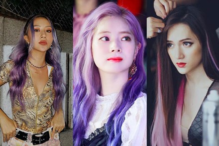Mỹ Tâm - Hari Won - Quỳnh Anh Shyn đu trend tóc tím nhưng 'chặt chém' nổi dàn idol Hàn