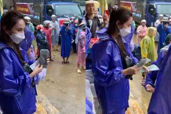 Vụ Thủy Tiên dừng phát tiền cứu trợ ở Hải Lăng - Quảng Trị vì thấy người nhận tiền đeo vàng: Chủ tịch xã lên tiếng lý giải
