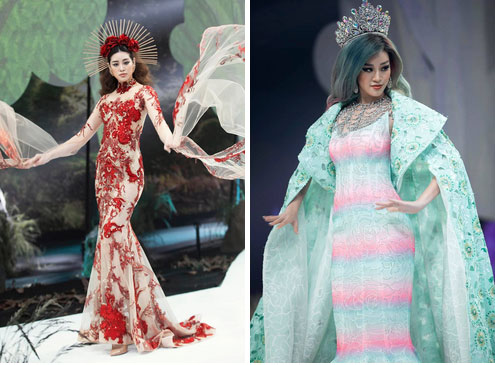 HH Khánh Vân lộ vòng 2 bất thường và dấu vết nội y khi catwalk, cũng may thần thái kéo lại không thì mất điểm toàn tập-1