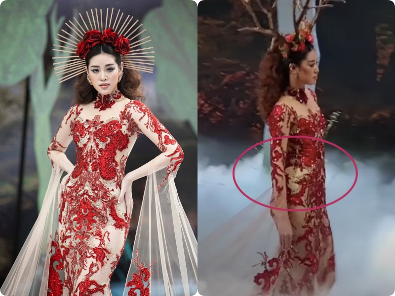 HH Khánh Vân lộ vòng 2 bất thường và dấu vết nội y khi catwalk, cũng may thần thái kéo lại không thì mất điểm toàn tập-6