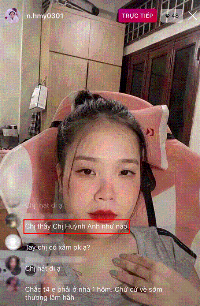 Bồ cũ Quang Hải phản ứng khi bị dân mạng đòi nhận xét về tình địch ngay trên sóng livestream-1