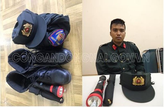 Giả danh cảnh sát cơ động để ra oai với bạn gái-1