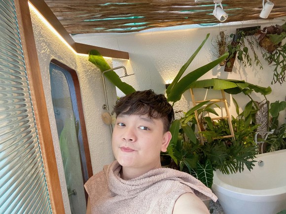 Góc vườn xanh mướt bên trong biệt thự của Trịnh Tú Trung-4