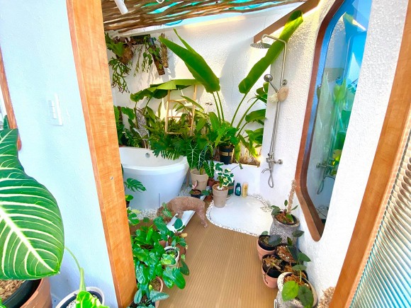 Góc vườn xanh mướt bên trong biệt thự của Trịnh Tú Trung-8