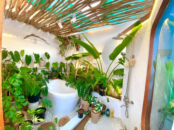 Góc vườn xanh mướt bên trong biệt thự của Trịnh Tú Trung-9