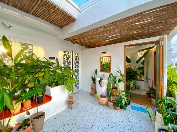 Góc vườn xanh mướt bên trong biệt thự của Trịnh Tú Trung-11