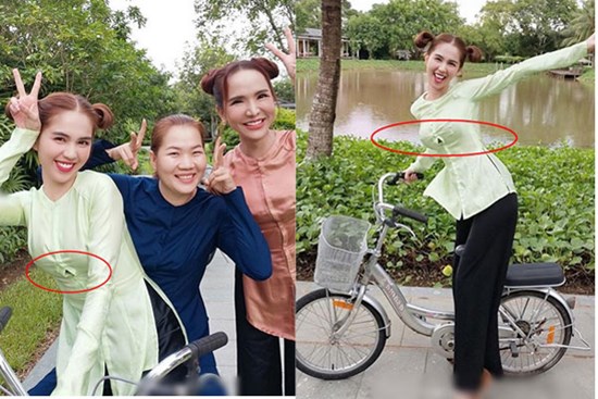 Diện áo bà ba tưởng là kín ai dè Ngọc Trinh bị soi chi tiết kém duyên