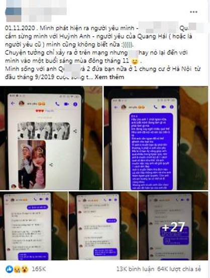 Lộ tin nhắn Huỳnh Anh thực sự cho Quang Hải mọc sừng?-3