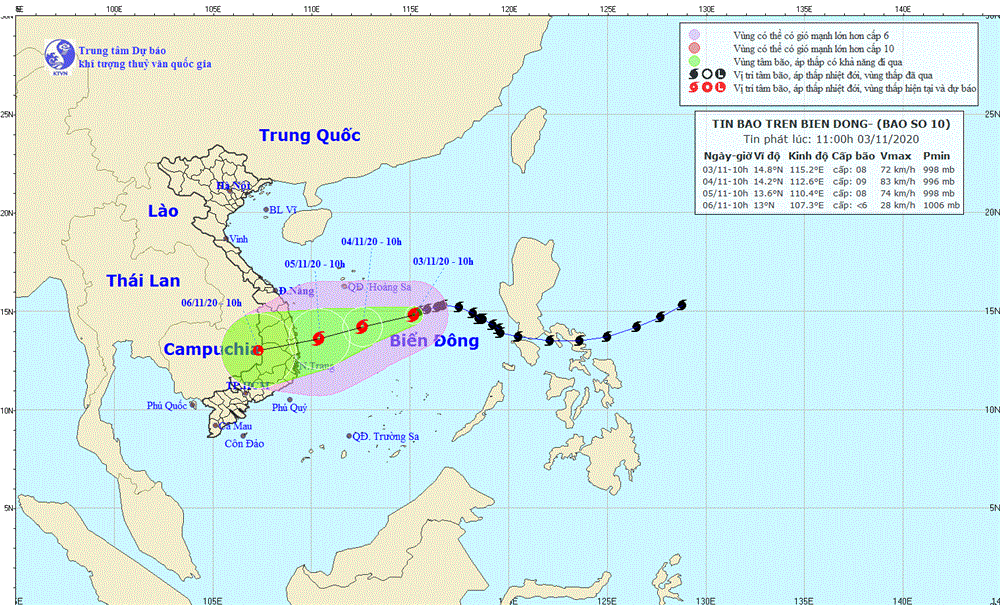 Bão số 10 tăng giảm cấp liên tục trên biển, miền Trung chuẩn bị đón mưa to trở lại-1