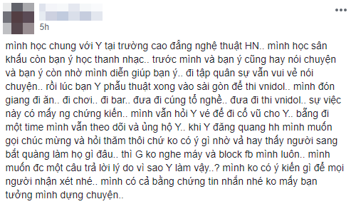 Phỏng vấn bạn học cũ vừa tố” Hương Giang vô ơn: Câu chuyện 100% là sự thật, sẵn sàng đối chất-1