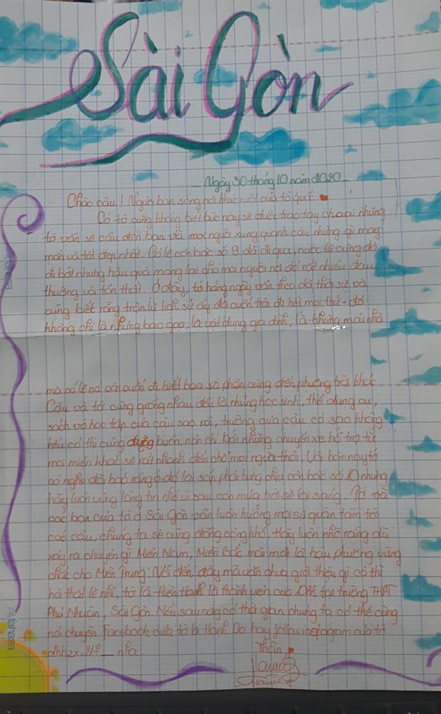 Những bức thư viết tay gửi học sinh miền Trung mùa lũ: Chữ viết nắn nót, lời động viên chất chứa yêu thương-2