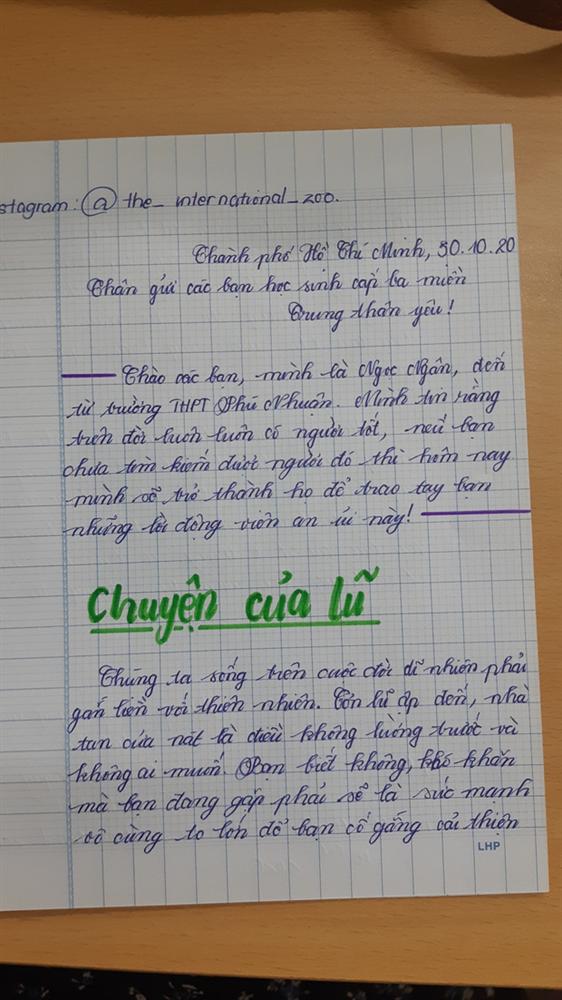 Những bức thư viết tay gửi học sinh miền Trung mùa lũ: Chữ viết nắn nót, lời động viên chất chứa yêu thương-3