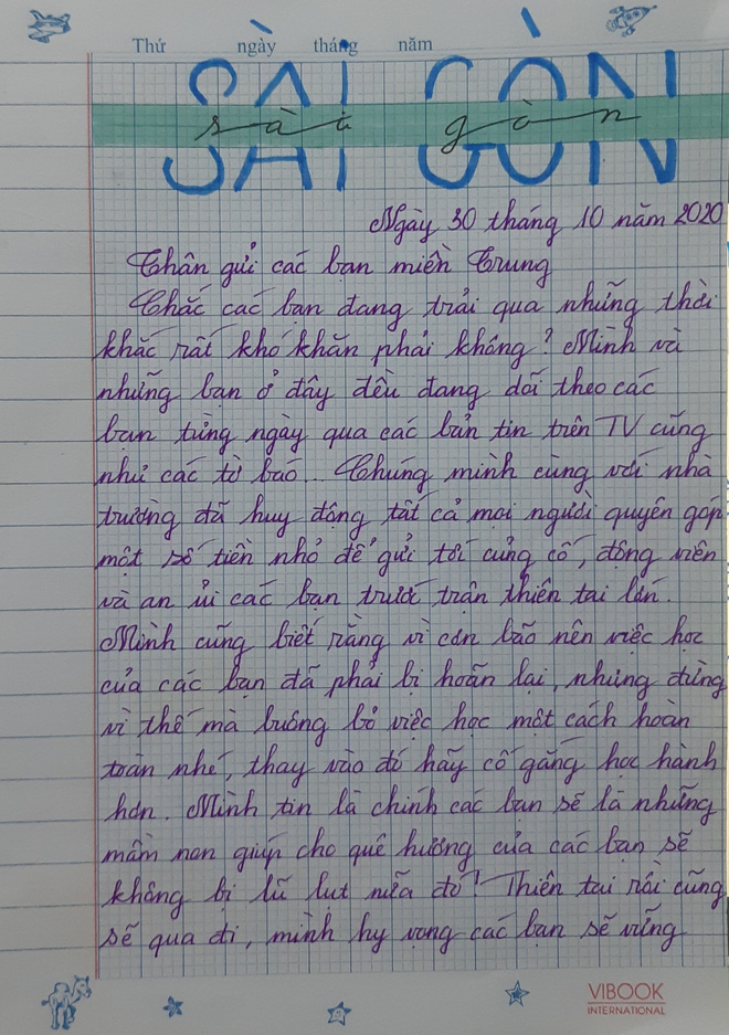 Những bức thư viết tay gửi học sinh miền Trung mùa lũ: Chữ viết nắn nót, lời động viên chất chứa yêu thương-6