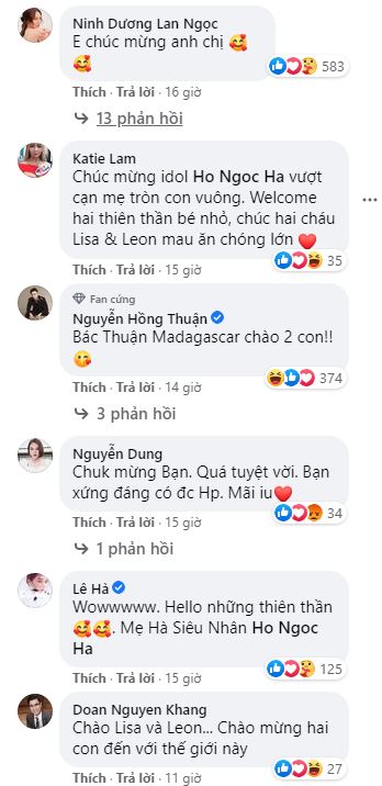 Hồ Ngọc Hà vừa có chia sẻ đầu tiên sau khi sinh đôi, ngay lập tức cả showbiz vào chúc mừng-3
