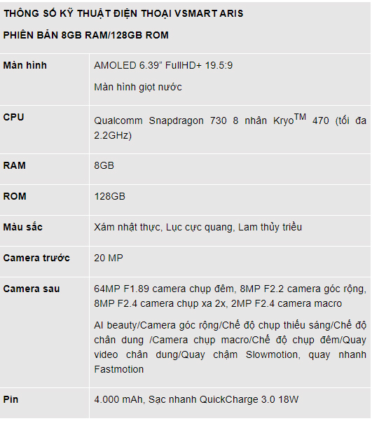 Ra mắt điện thoại Vsmart Aris phiên bản nâng cấp với giá không đổi-4