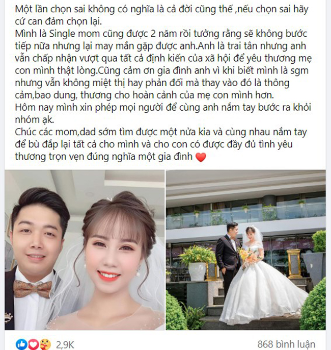 Gái một con viết tâm thư” rời nhóm mẹ đơn thân làm bao người hoan hỉ, lý do khiến cô rời nhóm càng gây bất ngờ hơn-1